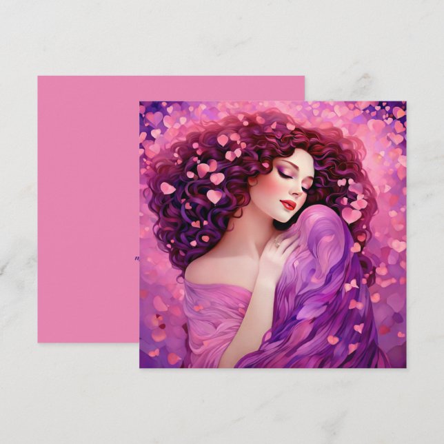 "Pour toi pour toujours" Carte de Galentine (Devant / Derrière)