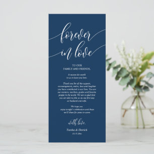 Pour toujours amoureux, Place Setting Merci Cartes