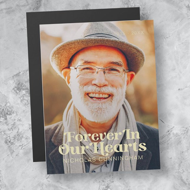 Pour toujours dans nos coeurs Élégant Mémorial Pho (Créateur téléchargé)