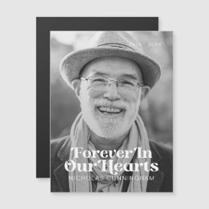 Pour toujours dans nos coeurs Elégante carte photo