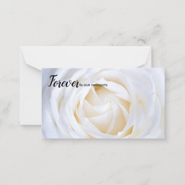 Pour toujours dans notre carte fleuriste Pensées (Devant)