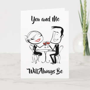 ***POUR TOUJOURS ET À JAMAIS**** CARTE D'AMOUR À T