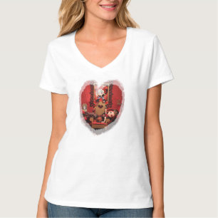 Pour toujours haut T-shirt de coeurs de Lizzie