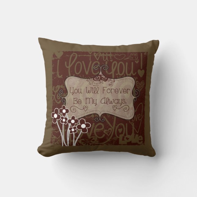 Pour toujours mon toujours coussin (Recto)