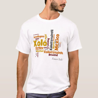 Pour toujours T-shirt de nuage de mot de Xolo