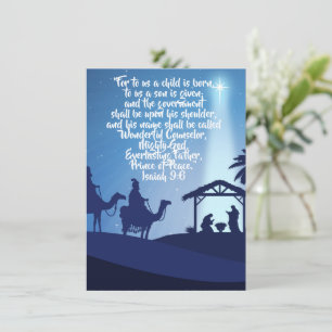 Pour un enfant est né, un fils reçoit une carte de