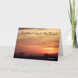 Pour une carte d'anniversaire de soeur et de son m