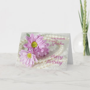 Pour une grand-mère, une carte d'anniversaire avec