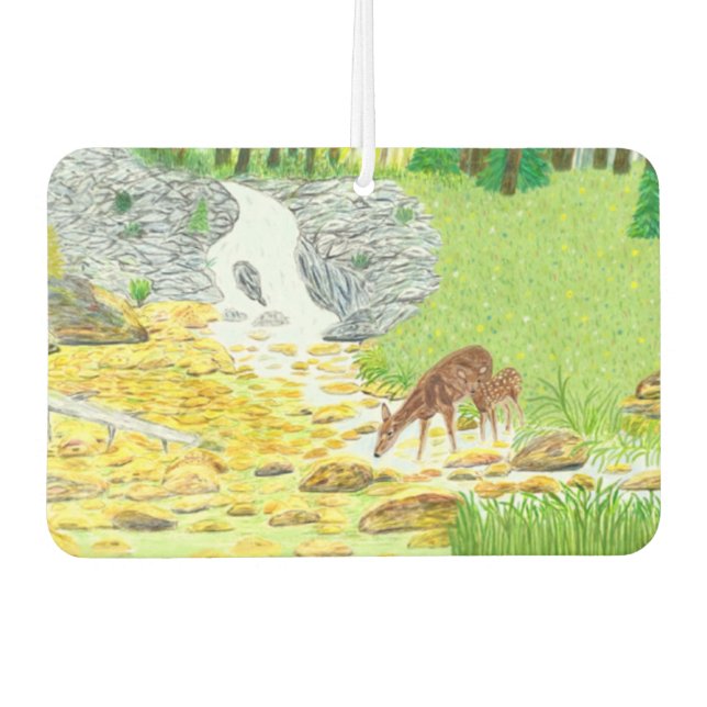 Pour Voiture Désodorisant Biche et Faon (Devant)