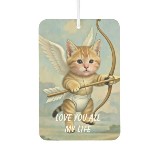 Pour Voiture Désodorisant Cupid avec chaton mignon (Devant)