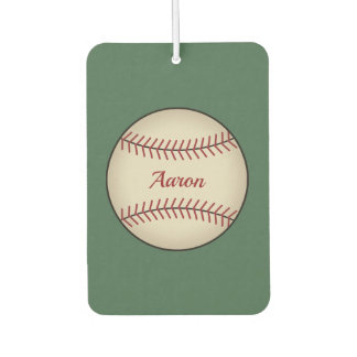 Pour Voiture Désodorisant d'air de baseball vert personnalisé