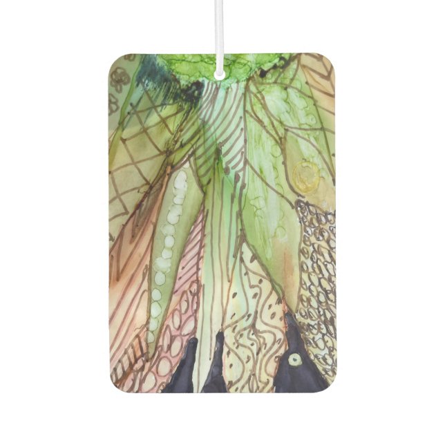 Pour Voiture Désodorisant "Feuilles de Légumes" (Devant)