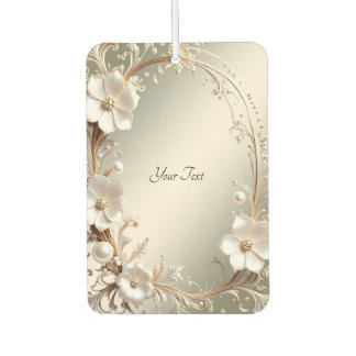 Pour Voiture Désodorisant Fleur Blanche Orné