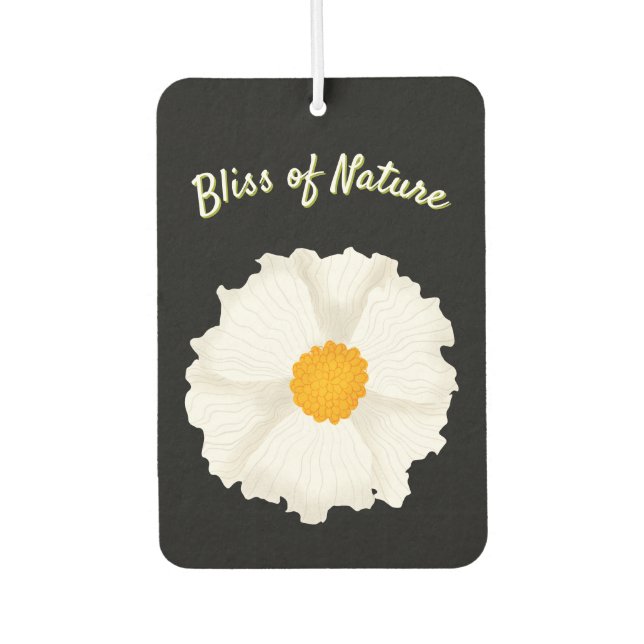 Pour Voiture Désodorisant Fleur de Pavot Blanc (Devant)