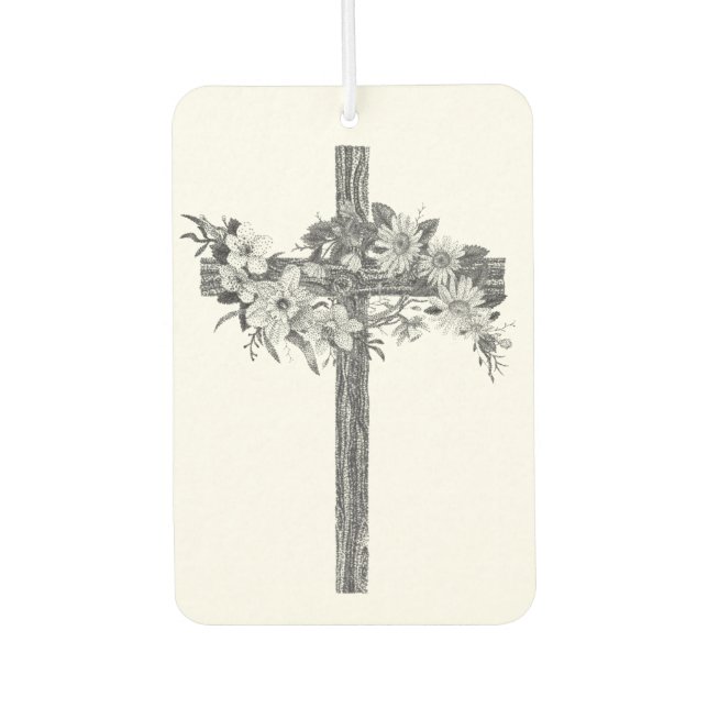 Pour Voiture Désodorisant Fleuriste en Forme de Croix (Devant)
