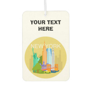 Pour Voiture Désodorisant personnalisé mignon de la skyline de