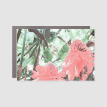 Inoubliable Tropical Peach Mariage Car Magnet