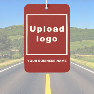 Pour Voiture Nom et logo de l'entreprise sur désodorisant rouge