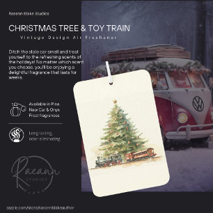 Pour Voiture Sapin de Noël Vintage & Train Jouet Désodorisant