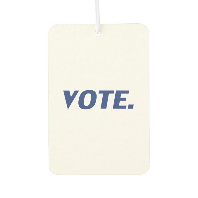 Pour Voiture "vote" - désodorisant bleu blanc (Devant)