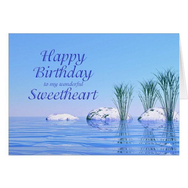 Pour votre amour, un Spa comme, anniversaire bleu (Devant horizontal)