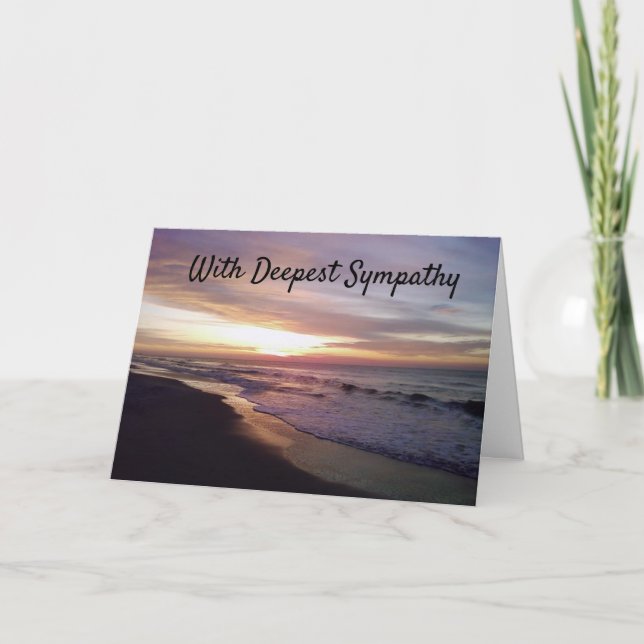 **POUR VOTRE PERTE** CARTE DE SYMPATHIE ET DE GUÉR (Devant)
