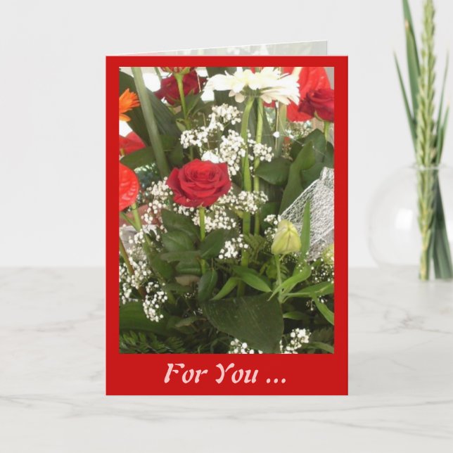 Pour vous Carte Saint Valentin (Devant)