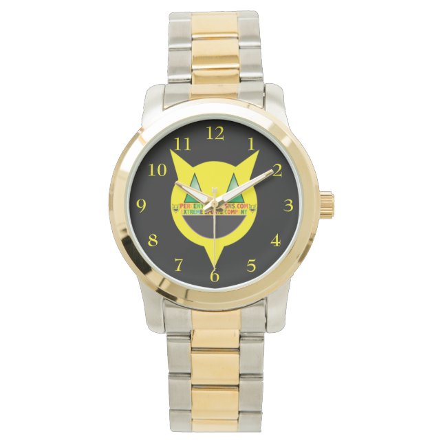 POURCENTUM CONCESSE Or et Argent Bracelet Montre (devant)