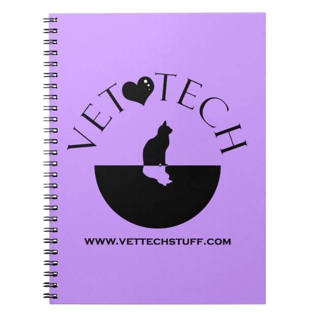 pourpre de carnet de technologie de vétérinaire (Devant)