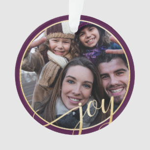 Pourpre de joie, or et photo de famille noire de