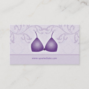 Pourpre de soutien-gorge de damassé de carte de