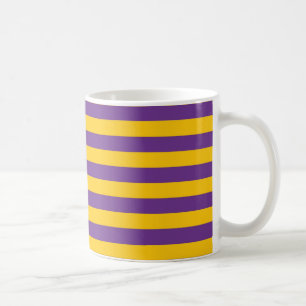 Pourpre et tasse de rayures d'or