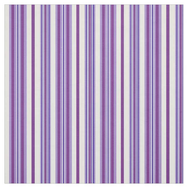 Pourpre mauve chic, tissu rayé blanc bleu-foncé (Échantillon)