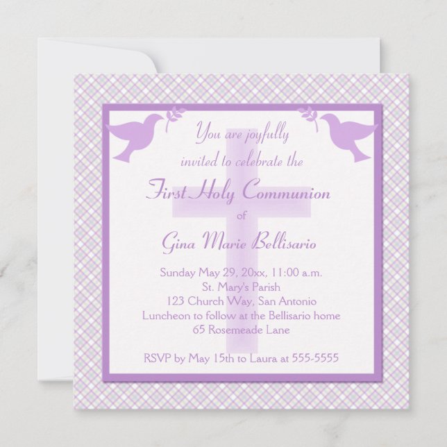 Pourpre, pastels et première invitation de (Devant)