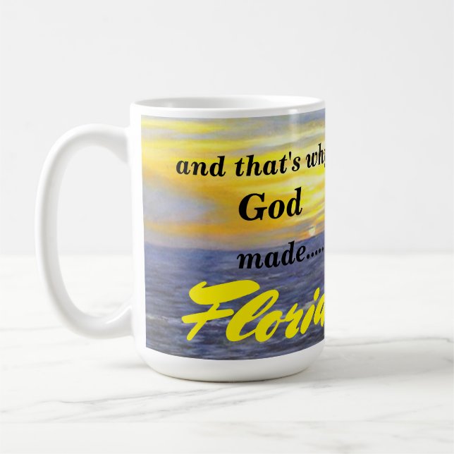 POURQUOI DIEU A FAIT FLORIDE OCEAN WAVE MUG (Gauche)