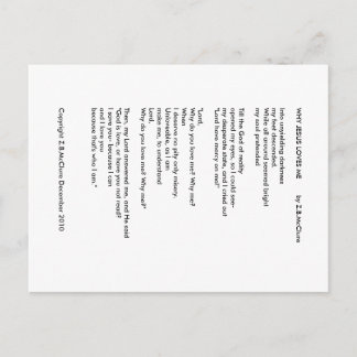 POURQUOI JÉSUS M'AIME - Carte postale