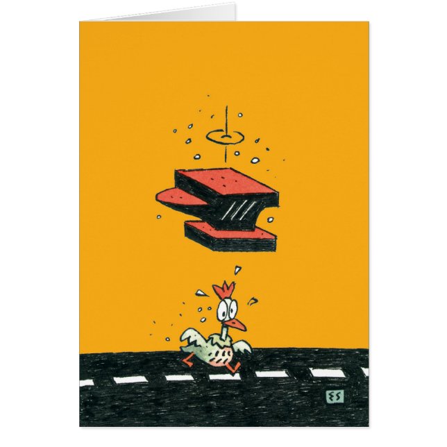 Pourquoi le poulet a-t-il traversé la route ? (Devant)