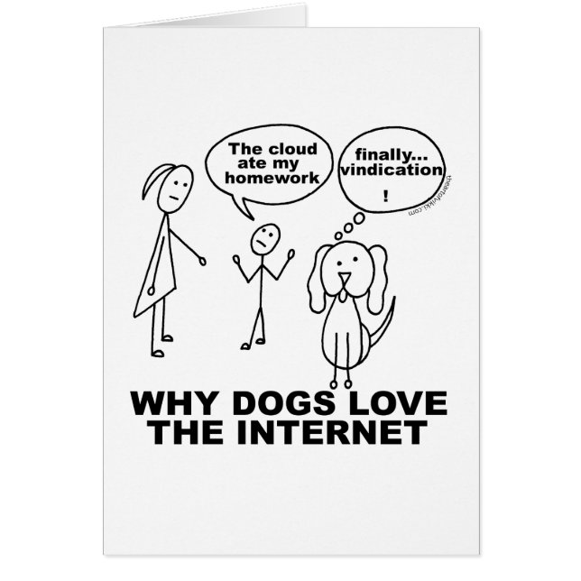 Pourquoi Les Chiens Aiment La Carte Vierge Interne (Devant)