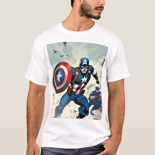 "Poursuite de justice : chasse héroïque" T-shirt d (Devant)