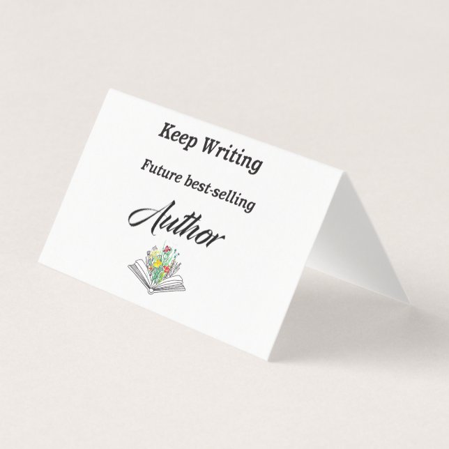 Poursuivre L'Écriture Futur Motivation De L'Auteur (Front)