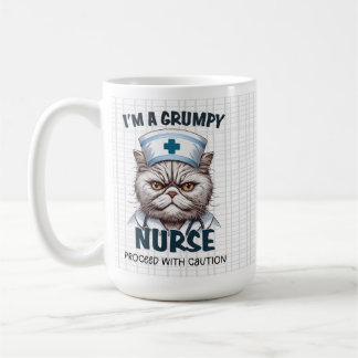 Poussée grumpy Chat Mug - Drôle cadeau #NurseLife
