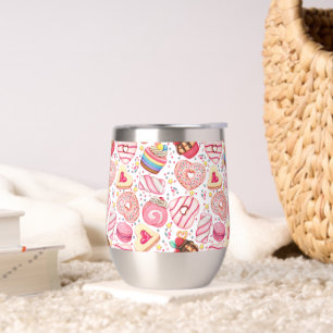 Poussées avec arrosage Motif Vin Thermal Tumbler