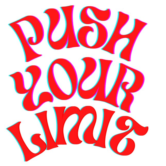 Pousser vos limites - T-shirt motivationnel (Créateur téléchargé)