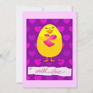 Poussette douce amoureuse du message, invitation