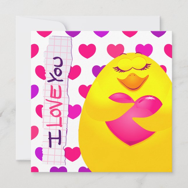Poussette douce amoureuse du message, invitation (Devant)