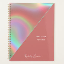 Poussière Rose Élégante Holographique