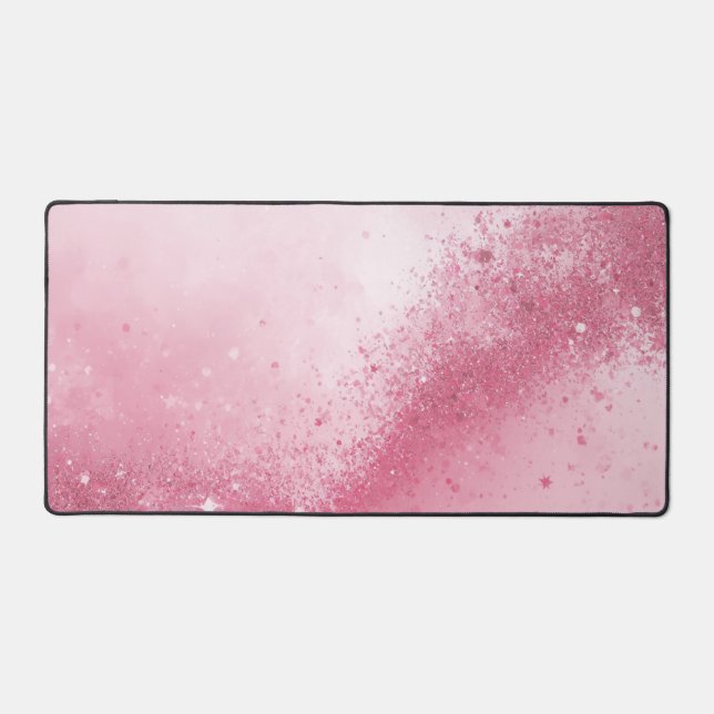 Poussière scintillante abstraite rose féminine  (Recto)