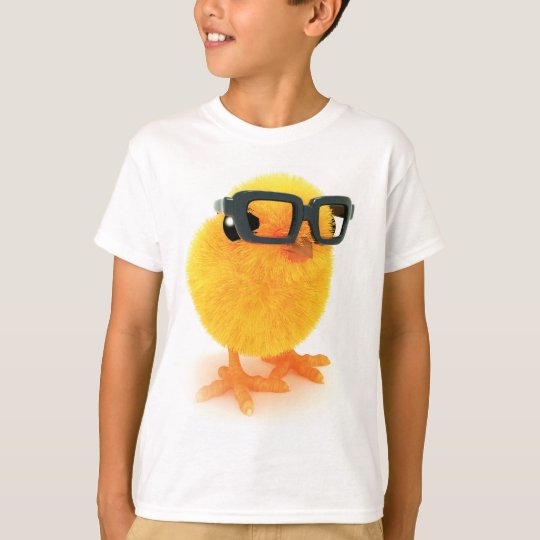 poussin 3d en verres t-shirt