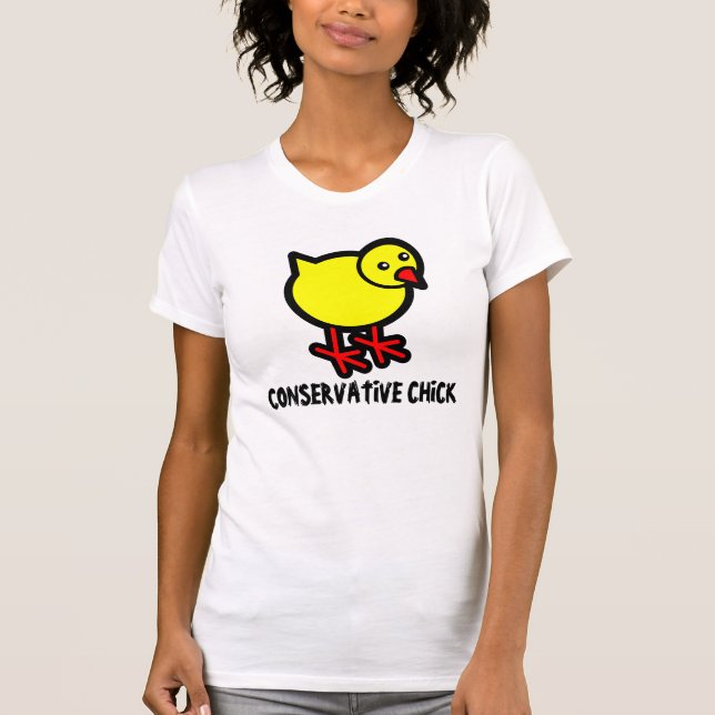 Poussin conservateur, T-shirt de dames (Devant)