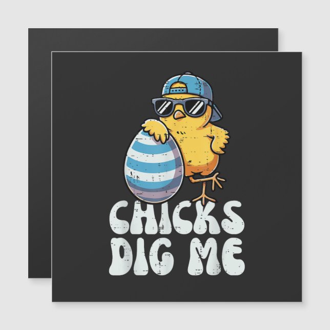 Poussins de Pâques Me Trouvent Mignon Oeuf (Devant / Derrière)